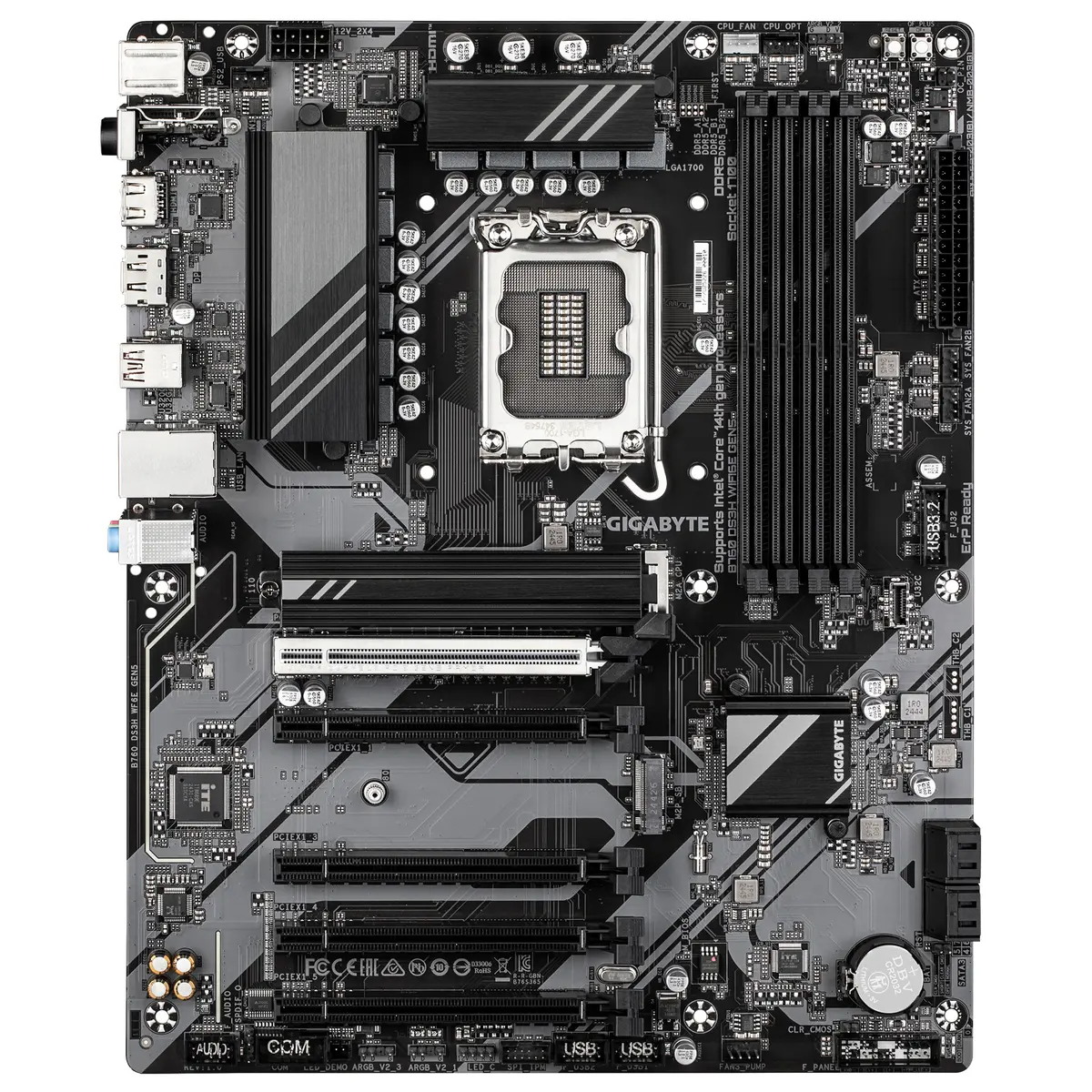 Bekijk afbeelding 1 van Gigabyte 1700 B760 DS3H WIFI6E GEN5 - DDR5/2xM.2/DP/HDMI